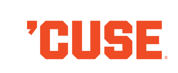 'CUSE wordmark, orange with blue outline variant, cell 9