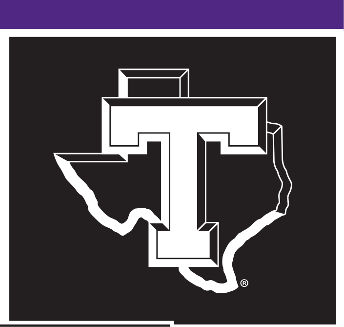 T with Texas map, white on black variant, cell 4