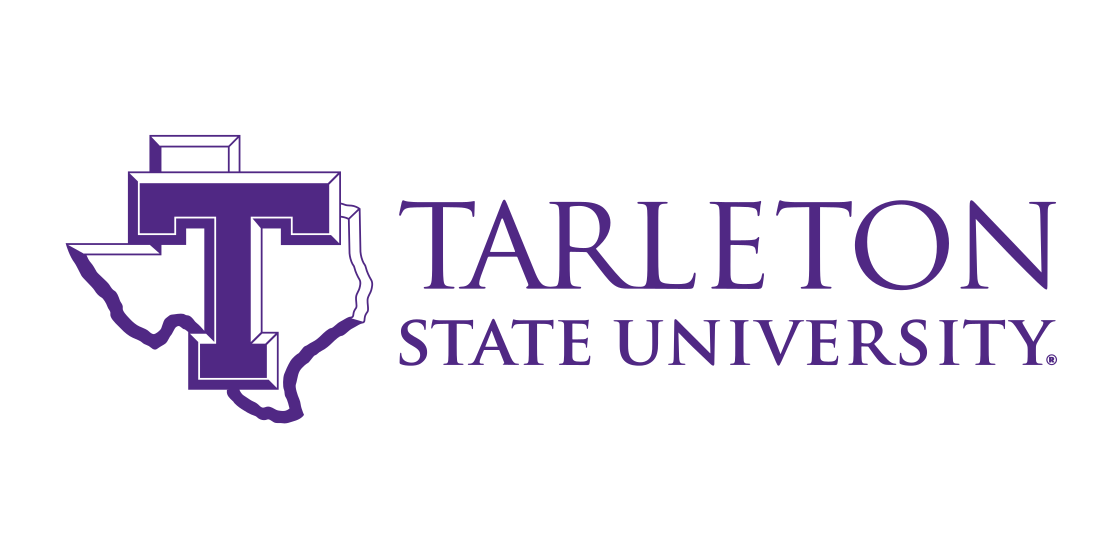 T with Texas map and wordmark, purple variant