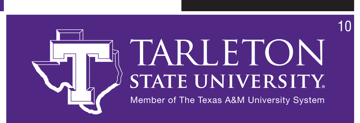 T with Texas map and wordmark with system text, white on purple variant, cell 10