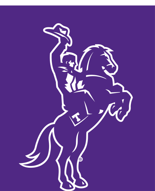 Mascot, white on purple variant, cell 23