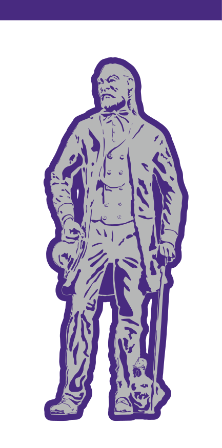 John Tarleton statue, purple variant
