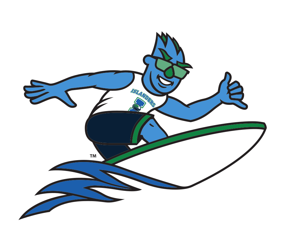 Izzy mascot, surfing color variant, cell 22