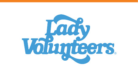 Lady Volunteers wordmark, blue/orange variant, cell 10