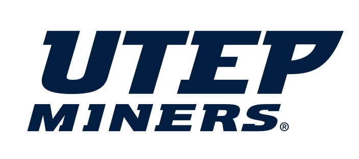 UTEP MINERS wordmark, blue variant, cell 33