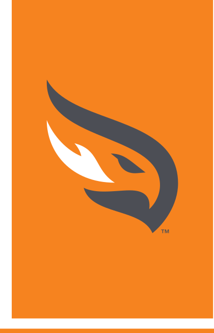 bird head icon, full color on orange variant, cell 27