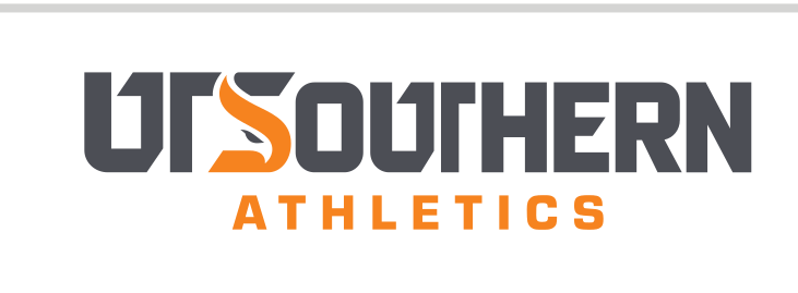 UT Southern Athletics wordmark, full color variant, cell 45