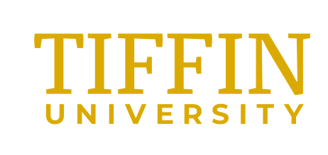 TIFFIN UNIVERSITY wordmark, gold variant, cell 2