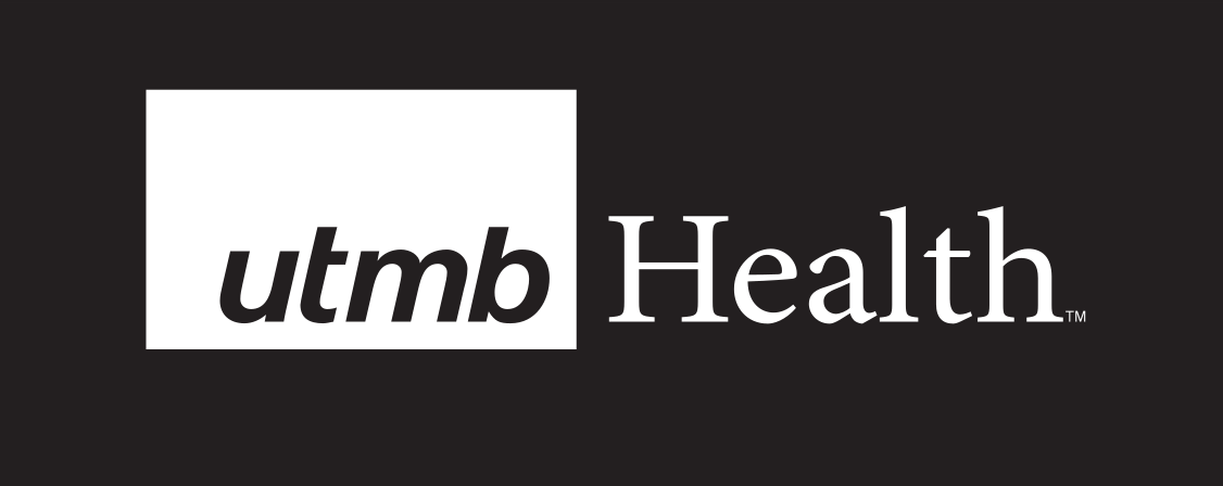 utmb Health logo, white box, black utmb, white Health variant, cell 4