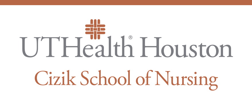 UTHealth Houston Cizik School of Nursing, stacked, color variant, cell 34