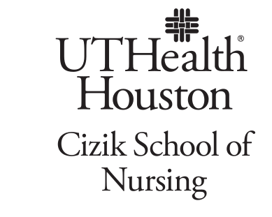 UTHealth Houston Cizik School of Nursing, small stacked, black variant, cell 44