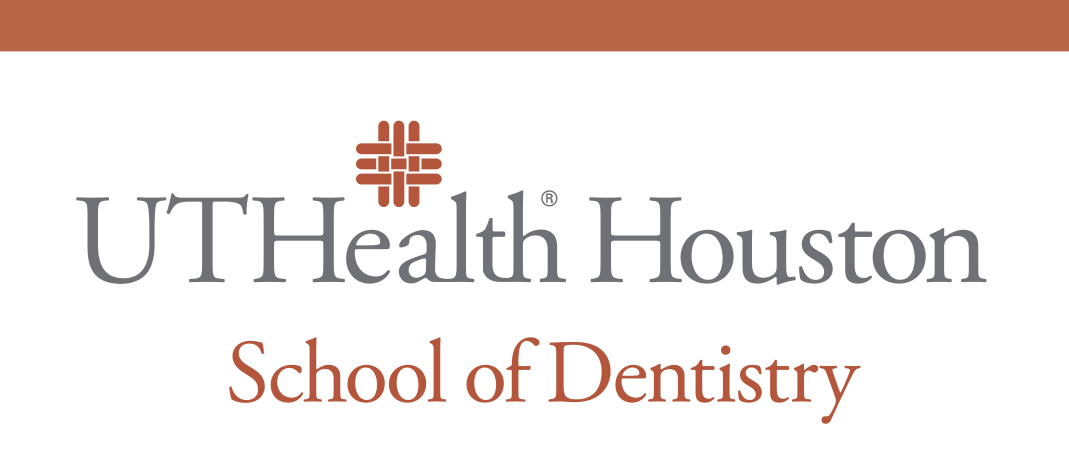 UTHealth Houston School of Dentistry, stacked, orange/black variant, cell 80