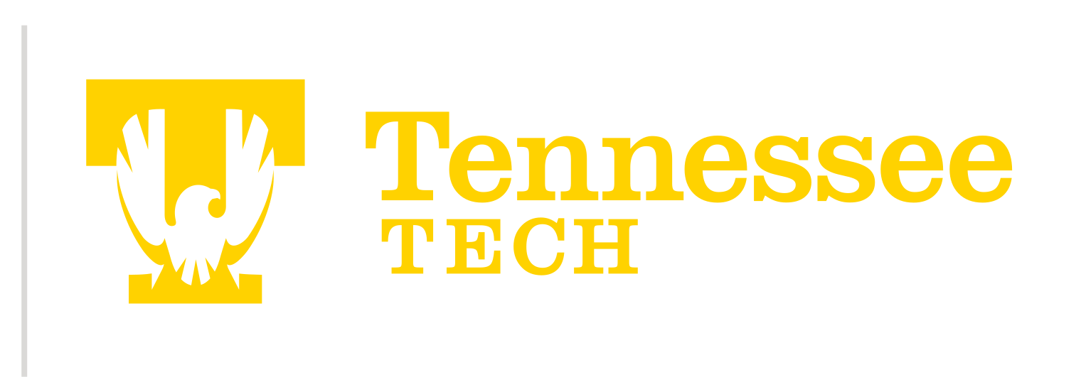 Tennessee Tech institutional logo, gold horizontal lockup variant, cell 48