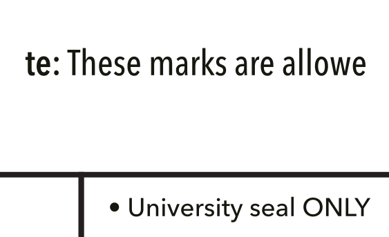 Tiger head with Towson wordmark, black/white on white variant, cell 15