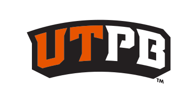 UTPB wordmark, color variant, cell 7