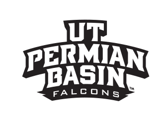 UT Permian Basin Falcons stacked, black variant, cell 23