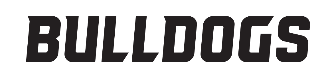 BULLDOGS wordmark, black variant, cell 31