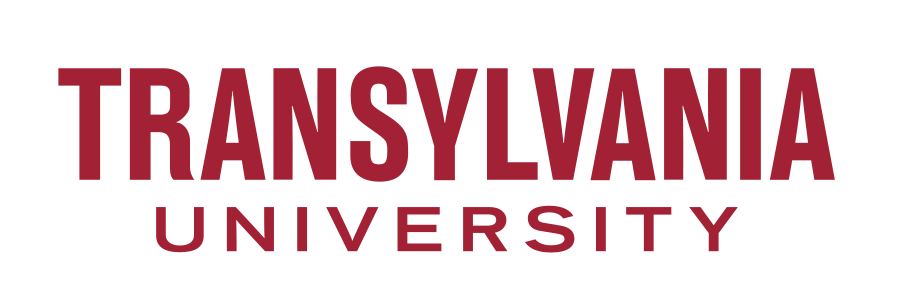 Transylvania University wordmark, maroon variant