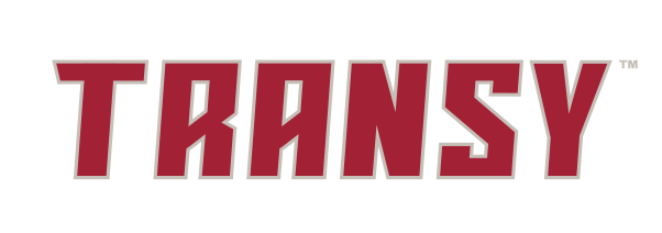 Transy wordmark, maroon variant