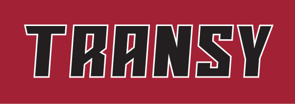 Transy wordmark, white on black variant