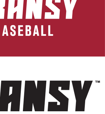TRANSY ATHLETICS wordmark, white on maroon variant