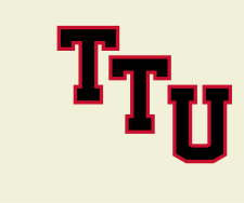 TTU lettermark, red/black variant, cell 132