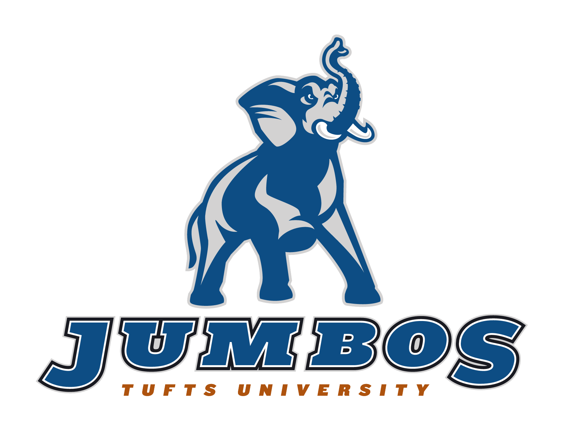 Tufts Jumbos, primary logo with wordmark variant