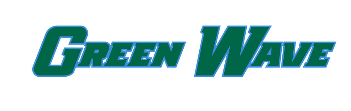 Green Wave wordmark, blue variant, cell 39