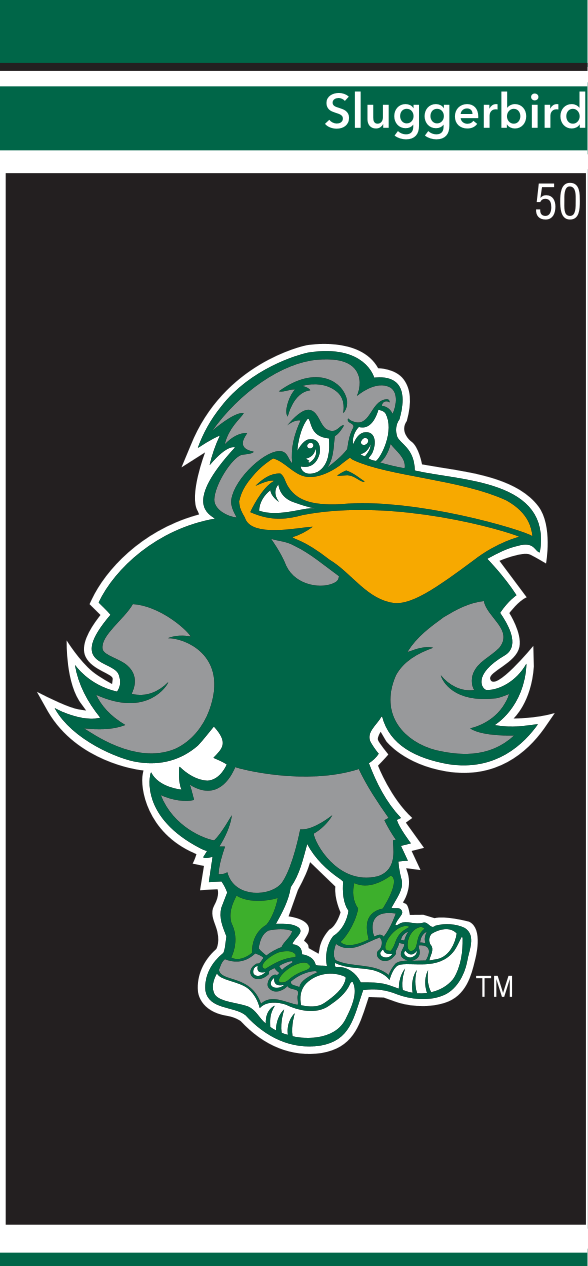 Sluggerbird mascot, full color variant, cell 50
