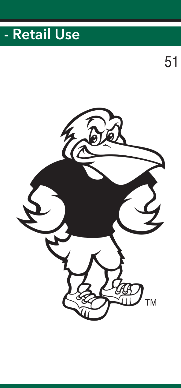 Sluggerbird mascot, black and white variant, cell 51