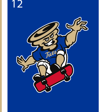 Gus T. Mascot, full color on blue variant, cell 12