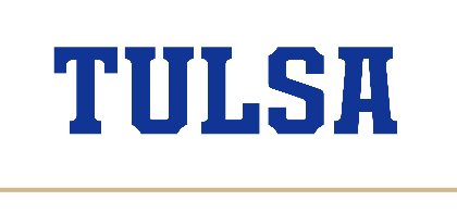 Tulsa block wordmark, blue variant, cell 21