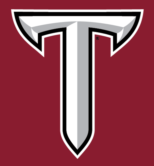 Power T, black outline, white fill, maroon background variant, cell 2