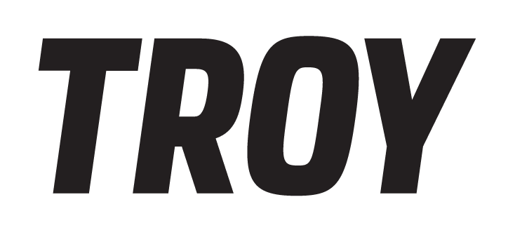 TROY wordmark, black variant