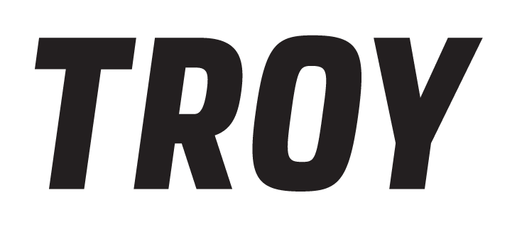 TROY wordmark, black variant