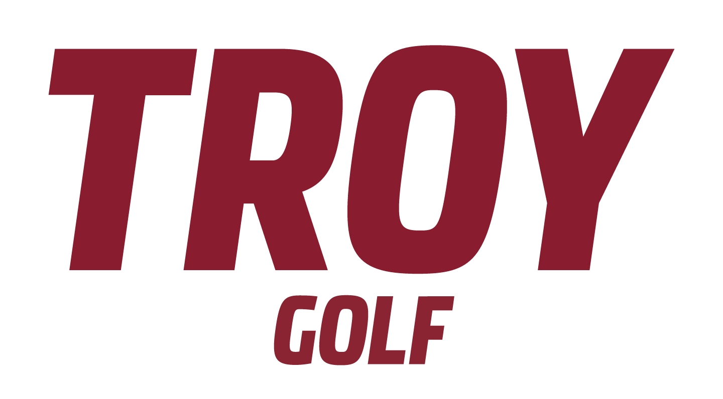 TROY GOLF wordmark, primary color variant