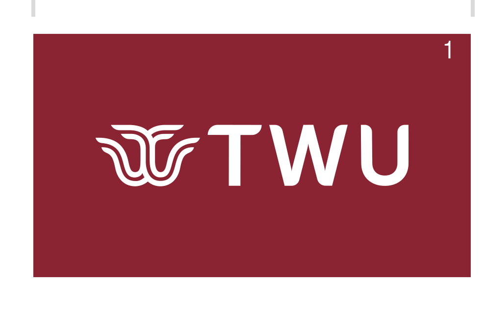 institutional mark, reverse TWU on maroon variant, cell 17