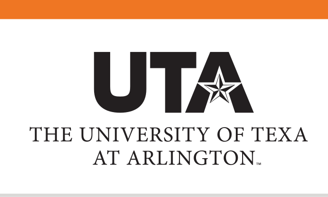 UTA institutional lockup, stacked, black variant, cell 9