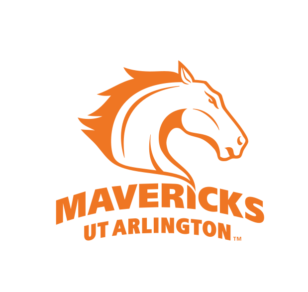 Maverick head with wordmark, orange variant, cell 28