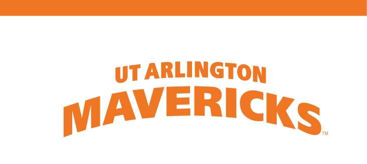 UT Arlington Mavericks wordmark, orange variant, cell 33