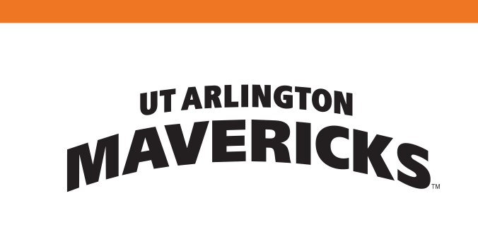 UT Arlington Mavericks wordmark, black variant, cell 34