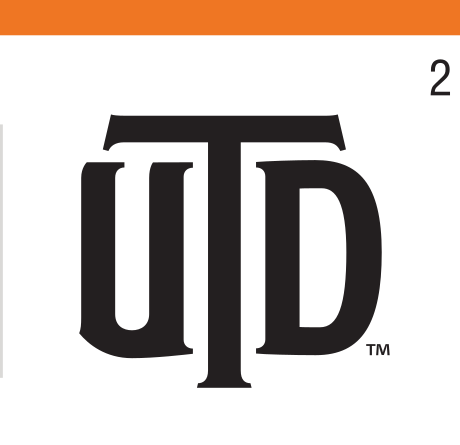 UTD monogram, black variant, cell 2