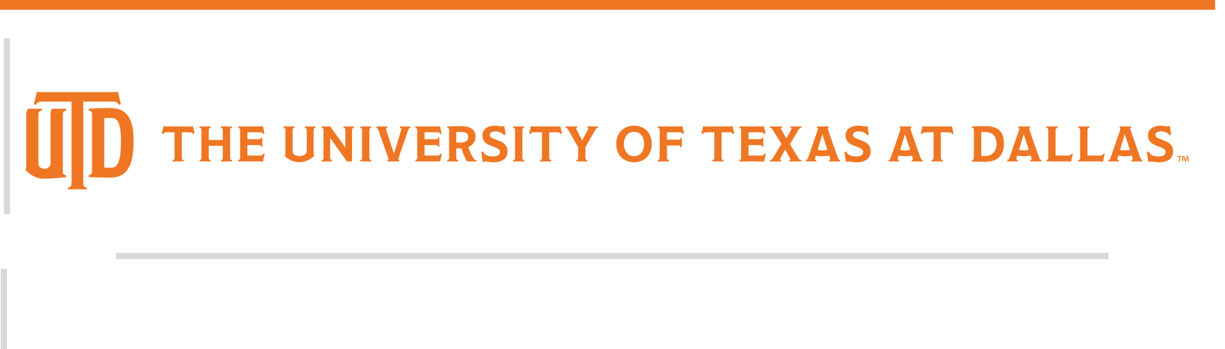 UTD monogram wordmark, orange horizontal long variant, cell 24
