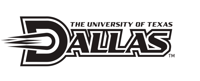 Athletics Dallas Blocked Mark, black with full university name variant, cell 85