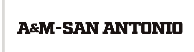 A&M-SAN ANTONIO wordmark, black variant, cell 48