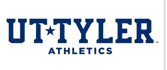 UT Tyler Athletics wordmark, blue variant, cell 66