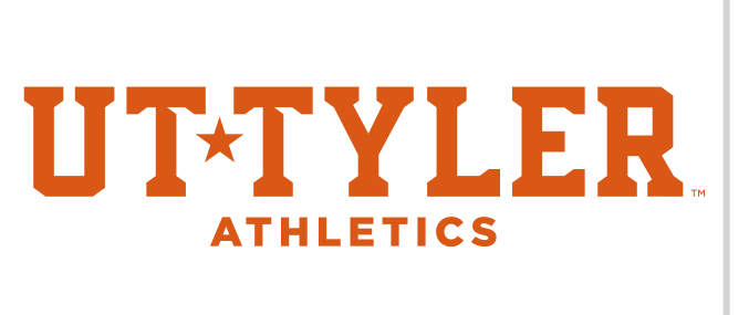 UT Tyler Athletics wordmark, orange variant, cell 67