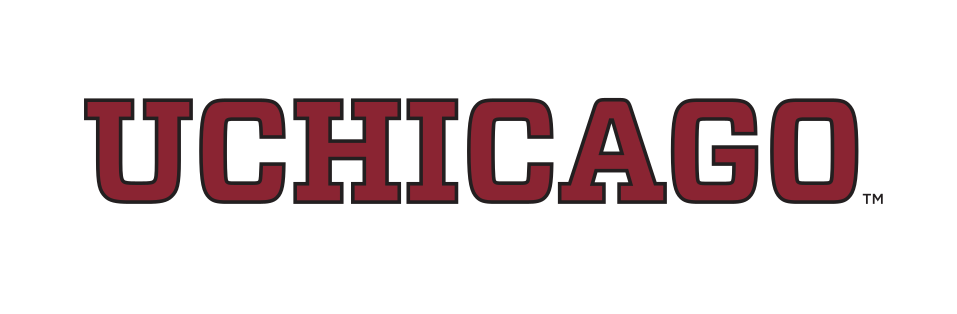 UCHICAGO wordmark, maroon/white/black variant, cell 82