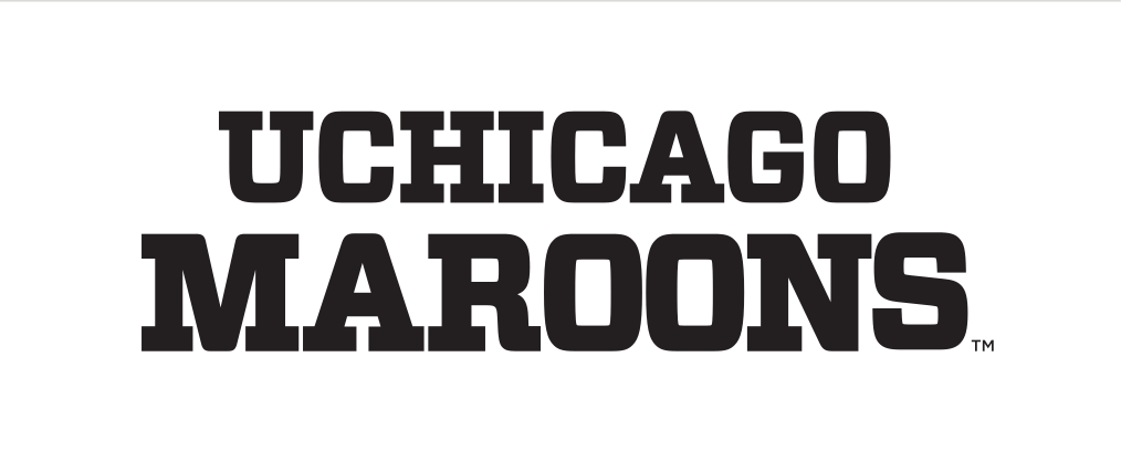UCHICAGO MAROONS wordmark, black variant, cell 92