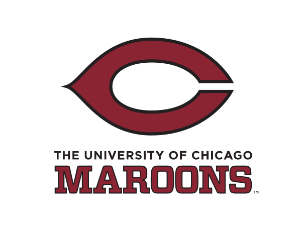 C logo with The University of Chicago Maroons, maroon/black on white variant, cell 94
